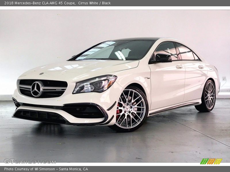 Cirrus White / Black 2018 Mercedes-Benz CLA AMG 45 Coupe