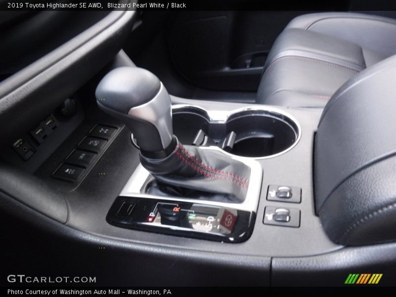 Blizzard Pearl White / Black 2019 Toyota Highlander SE AWD