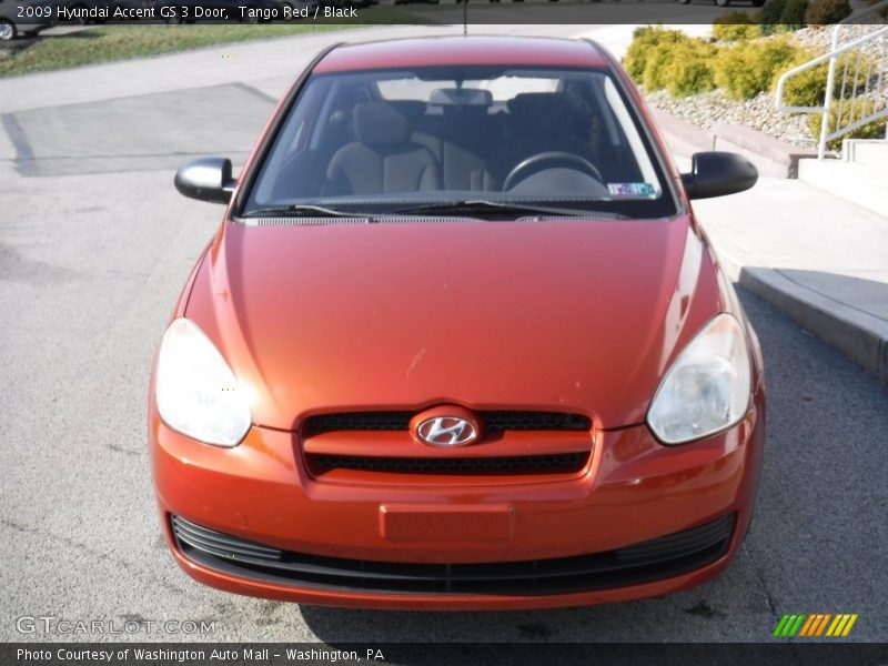Tango Red / Black 2009 Hyundai Accent GS 3 Door