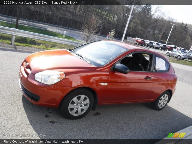 Tango Red / Black 2009 Hyundai Accent GS 3 Door