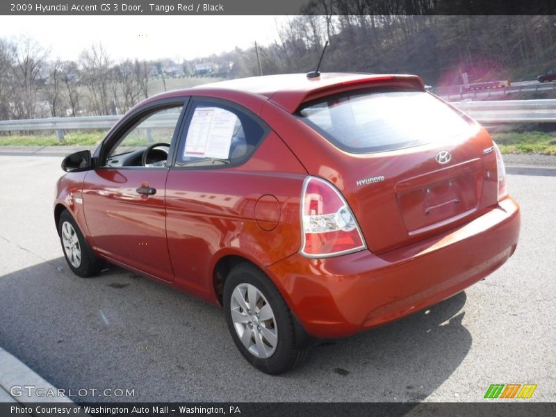 Tango Red / Black 2009 Hyundai Accent GS 3 Door