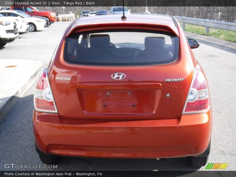 Tango Red / Black 2009 Hyundai Accent GS 3 Door