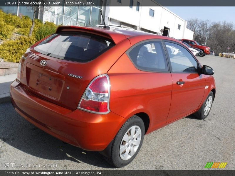 Tango Red / Black 2009 Hyundai Accent GS 3 Door
