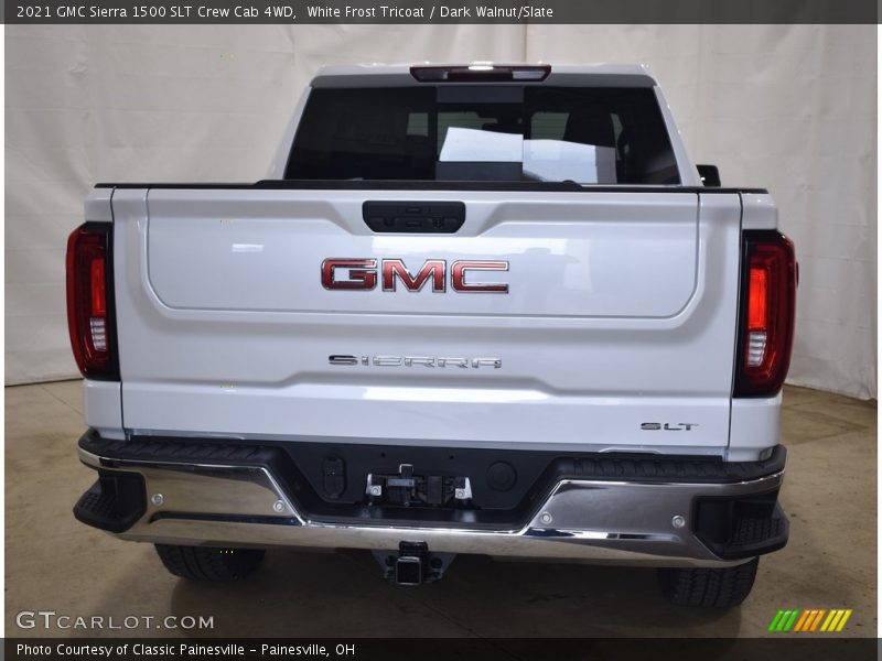 White Frost Tricoat / Dark Walnut/Slate 2021 GMC Sierra 1500 SLT Crew Cab 4WD