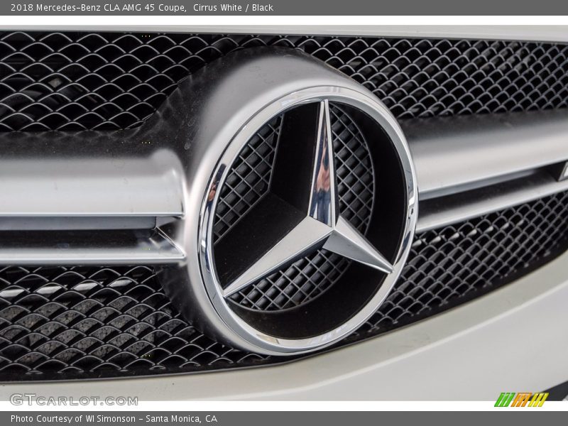 Cirrus White / Black 2018 Mercedes-Benz CLA AMG 45 Coupe