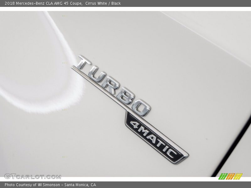 Cirrus White / Black 2018 Mercedes-Benz CLA AMG 45 Coupe