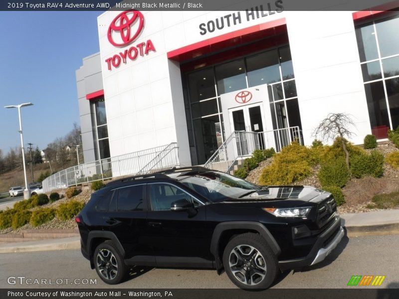Midnight Black Metallic / Black 2019 Toyota RAV4 Adventure AWD