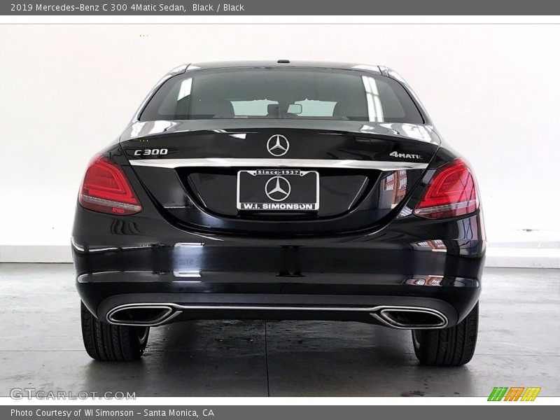Black / Black 2019 Mercedes-Benz C 300 4Matic Sedan