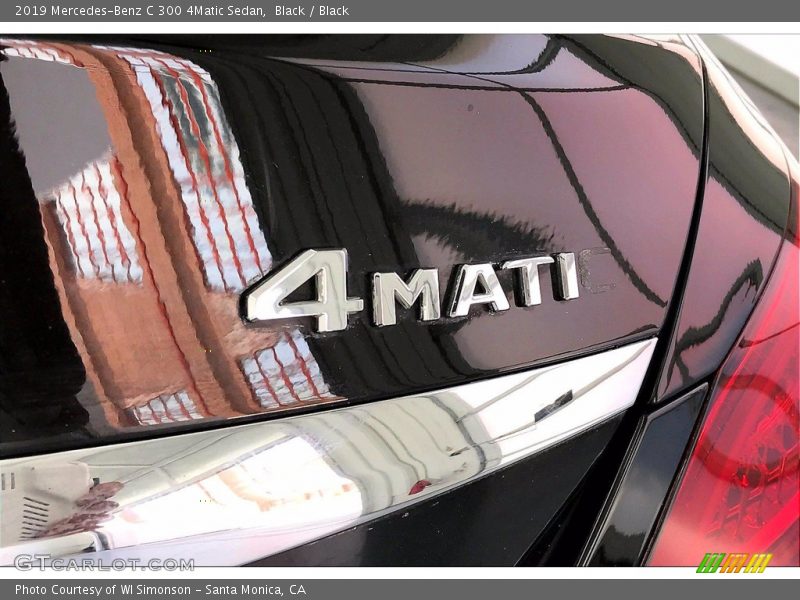 Black / Black 2019 Mercedes-Benz C 300 4Matic Sedan