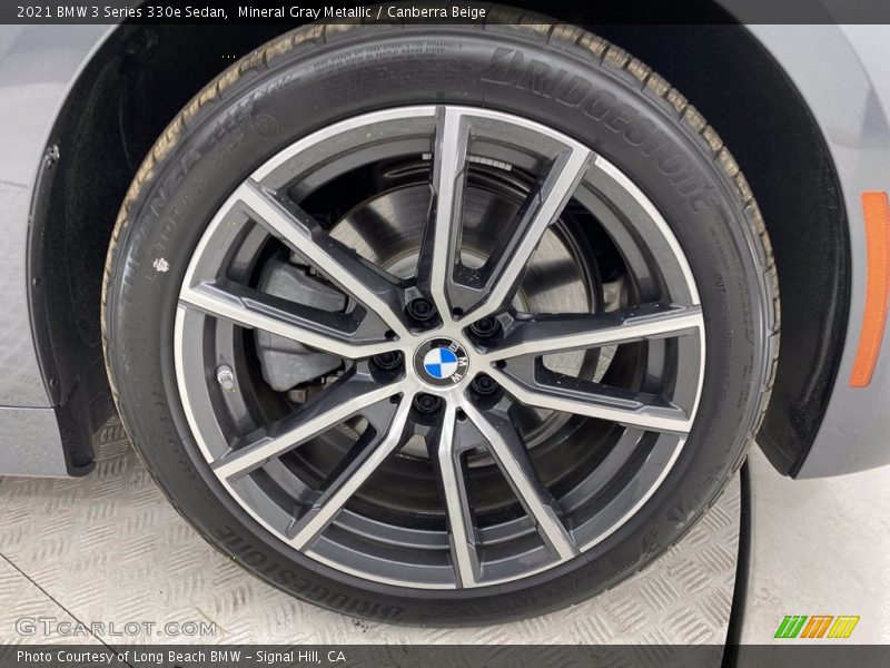 Mineral Gray Metallic / Canberra Beige 2021 BMW 3 Series 330e Sedan
