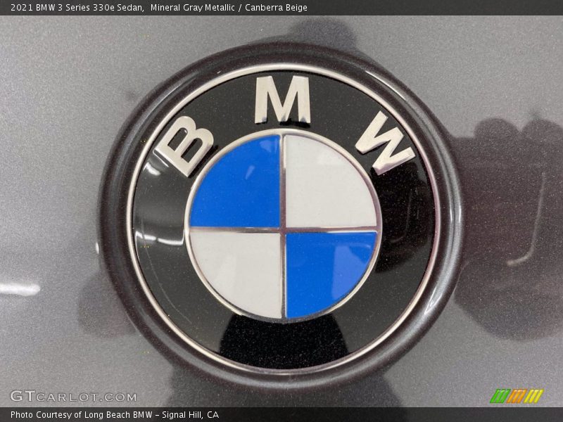 Mineral Gray Metallic / Canberra Beige 2021 BMW 3 Series 330e Sedan