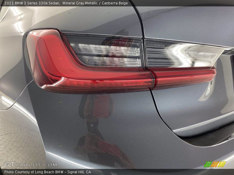Mineral Gray Metallic / Canberra Beige 2021 BMW 3 Series 330e Sedan