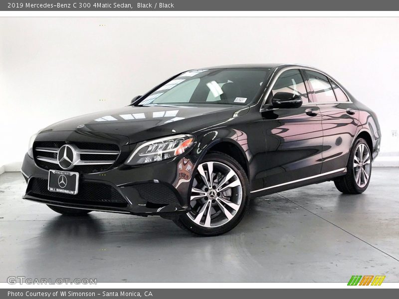 Black / Black 2019 Mercedes-Benz C 300 4Matic Sedan
