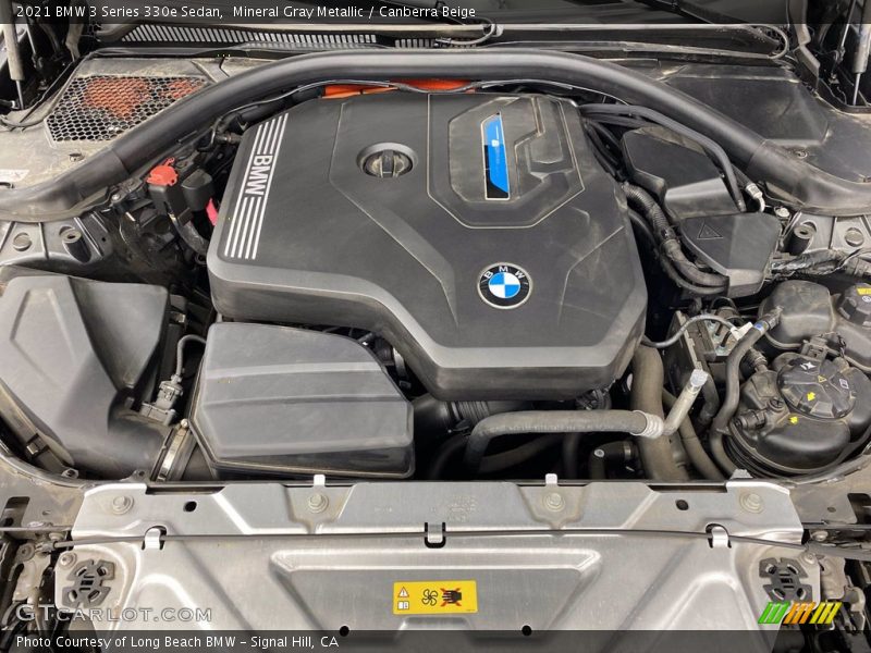 Mineral Gray Metallic / Canberra Beige 2021 BMW 3 Series 330e Sedan