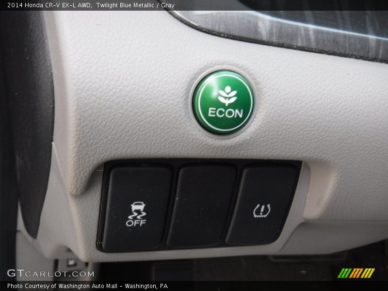 Twilight Blue Metallic / Gray 2014 Honda CR-V EX-L AWD