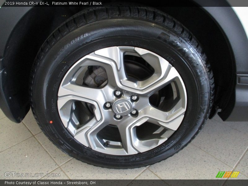 Platinum White Pearl / Black 2019 Honda CR-V EX-L