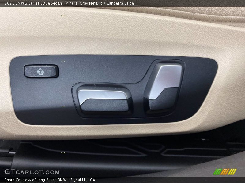 Mineral Gray Metallic / Canberra Beige 2021 BMW 3 Series 330e Sedan