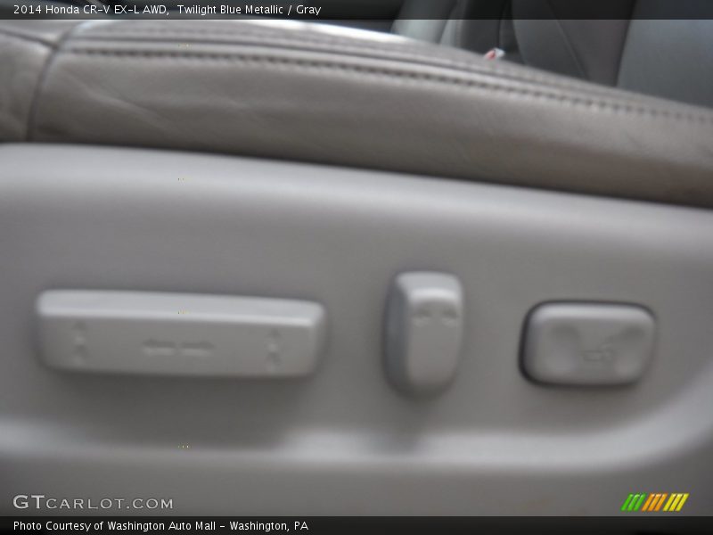 Twilight Blue Metallic / Gray 2014 Honda CR-V EX-L AWD