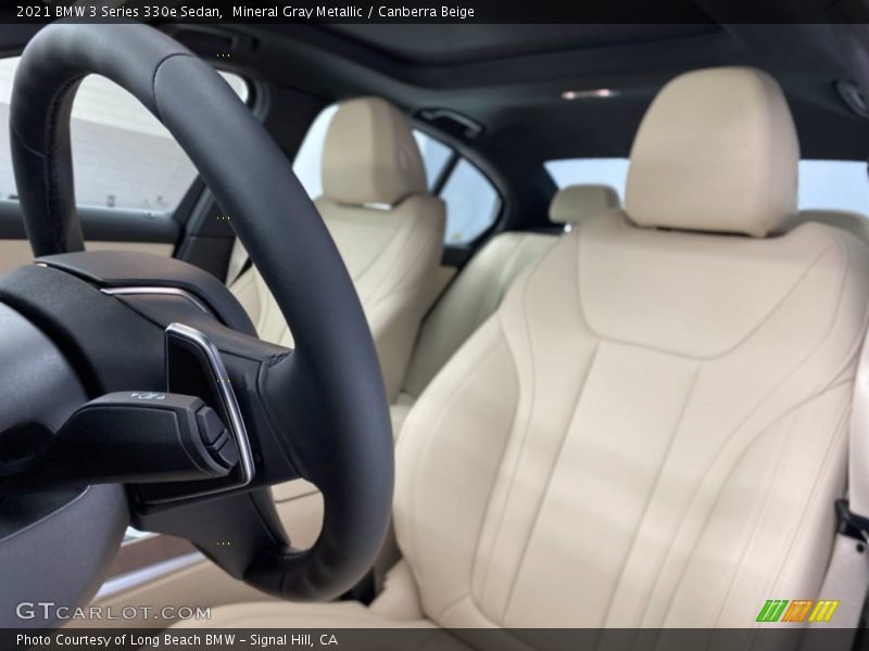Mineral Gray Metallic / Canberra Beige 2021 BMW 3 Series 330e Sedan
