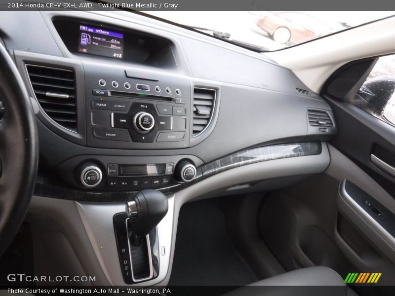 Twilight Blue Metallic / Gray 2014 Honda CR-V EX-L AWD