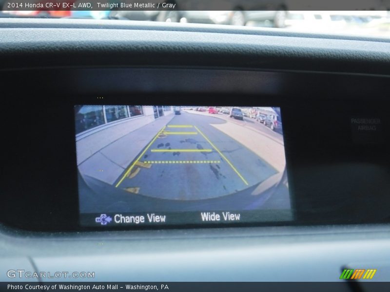 Twilight Blue Metallic / Gray 2014 Honda CR-V EX-L AWD