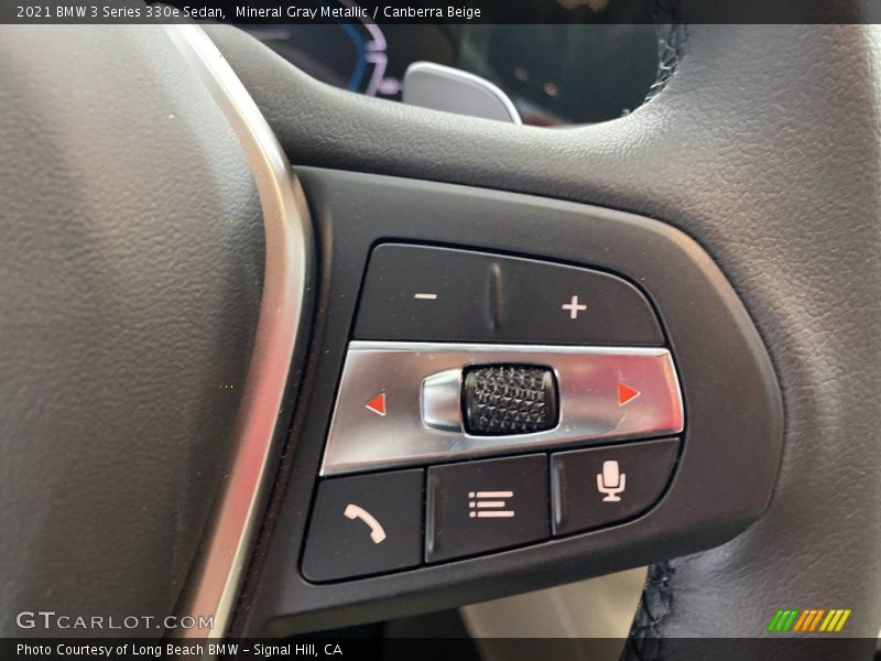 Mineral Gray Metallic / Canberra Beige 2021 BMW 3 Series 330e Sedan