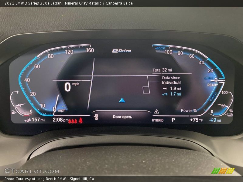 Mineral Gray Metallic / Canberra Beige 2021 BMW 3 Series 330e Sedan