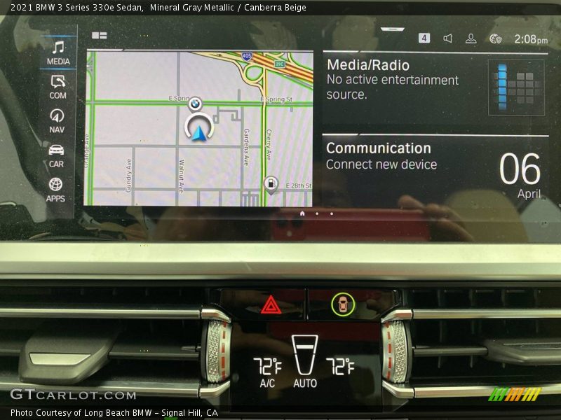 Mineral Gray Metallic / Canberra Beige 2021 BMW 3 Series 330e Sedan