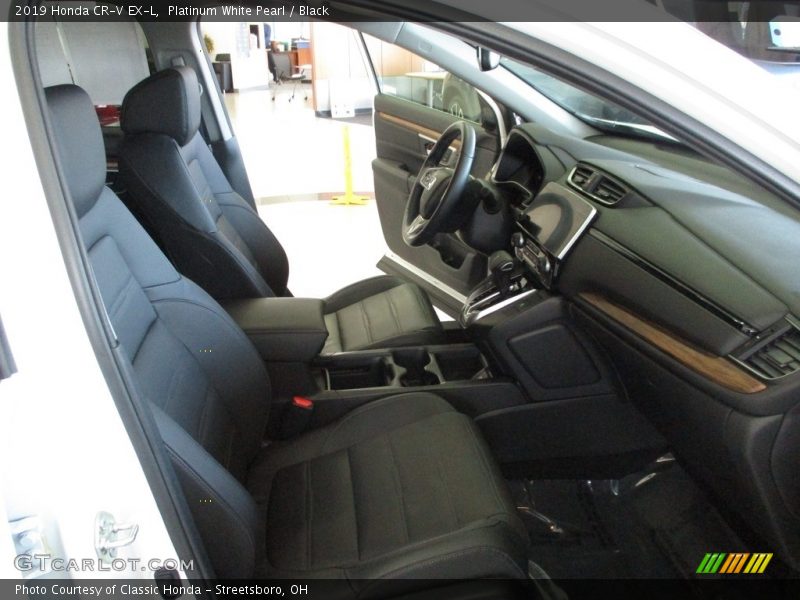 Platinum White Pearl / Black 2019 Honda CR-V EX-L