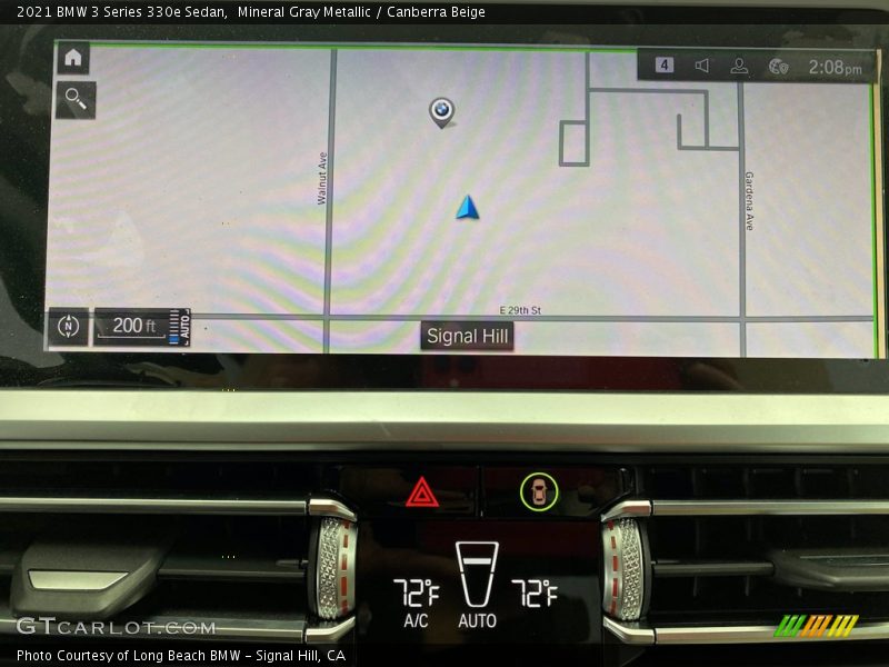Mineral Gray Metallic / Canberra Beige 2021 BMW 3 Series 330e Sedan