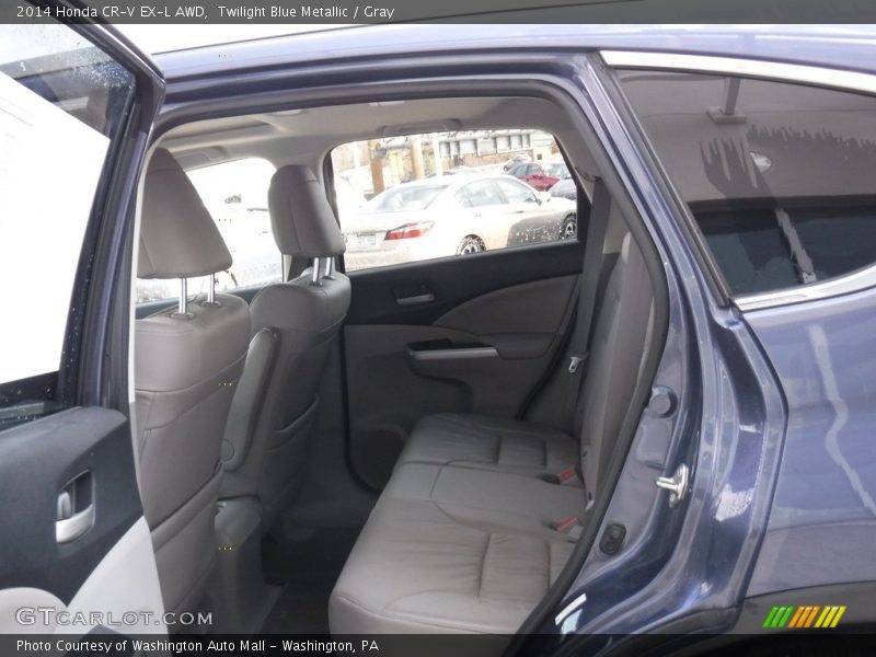 Twilight Blue Metallic / Gray 2014 Honda CR-V EX-L AWD