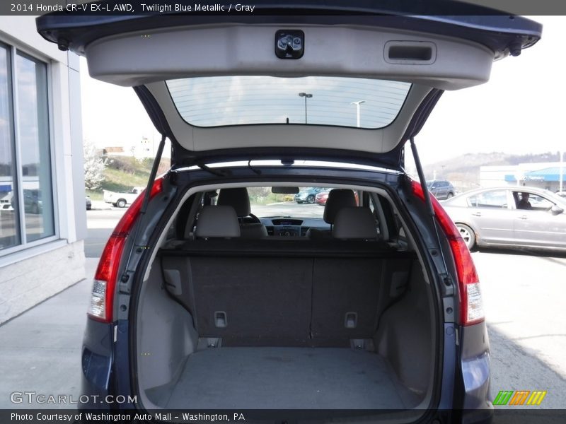 Twilight Blue Metallic / Gray 2014 Honda CR-V EX-L AWD