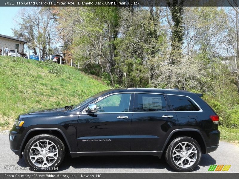 Diamond Black Crystal Pearl / Black 2021 Jeep Grand Cherokee Limited 4x4