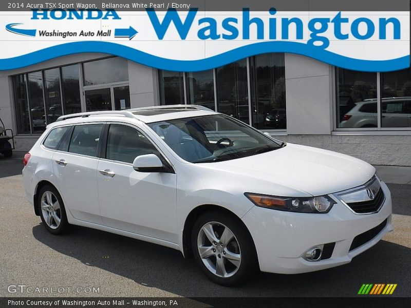 Bellanova White Pearl / Ebony 2014 Acura TSX Sport Wagon