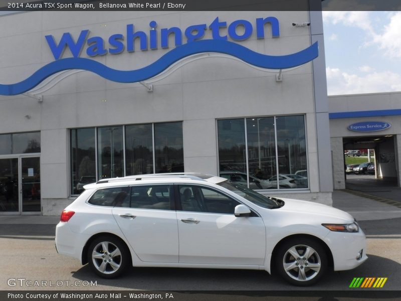 Bellanova White Pearl / Ebony 2014 Acura TSX Sport Wagon