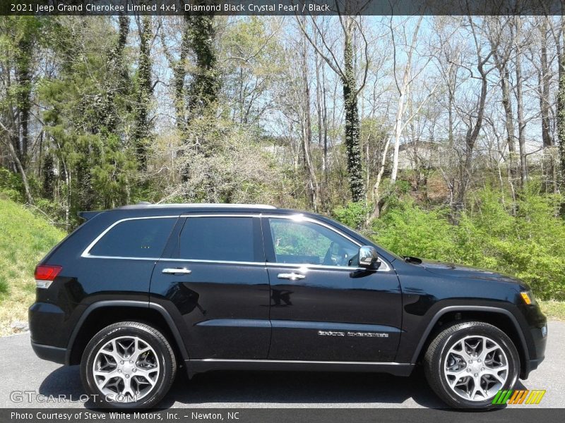 Diamond Black Crystal Pearl / Black 2021 Jeep Grand Cherokee Limited 4x4