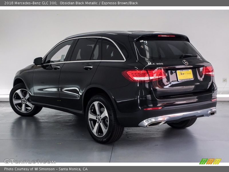 Obsidian Black Metallic / Espresso Brown/Black 2018 Mercedes-Benz GLC 300