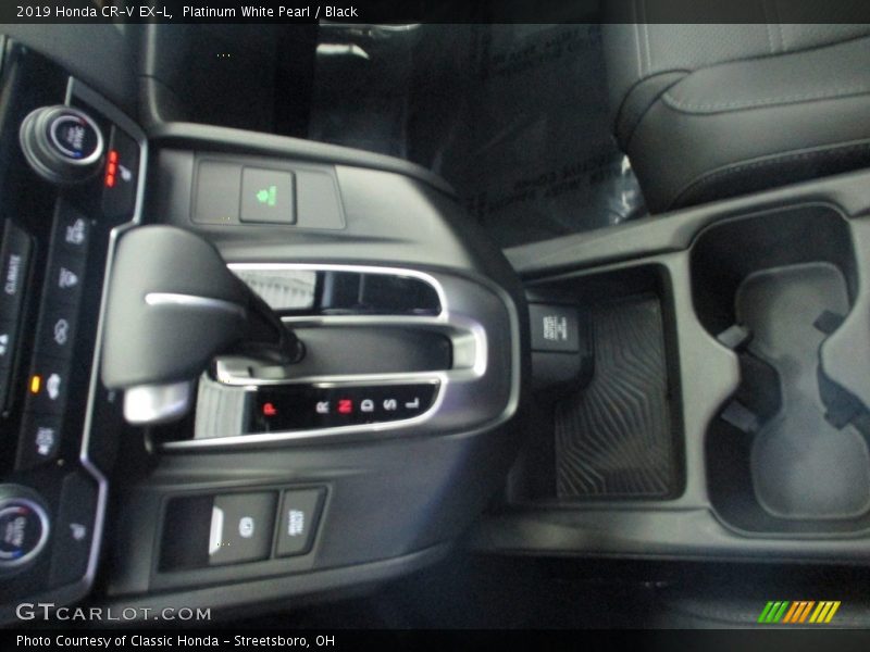 Platinum White Pearl / Black 2019 Honda CR-V EX-L
