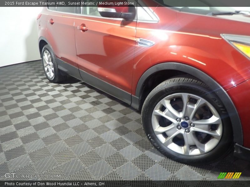 Sunset Metallic / Medium Light Stone 2015 Ford Escape Titanium 4WD