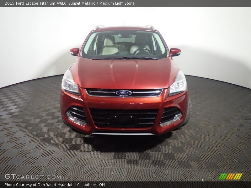 Sunset Metallic / Medium Light Stone 2015 Ford Escape Titanium 4WD