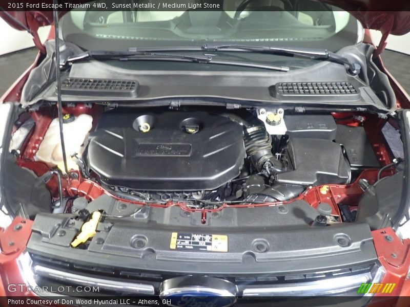 Sunset Metallic / Medium Light Stone 2015 Ford Escape Titanium 4WD