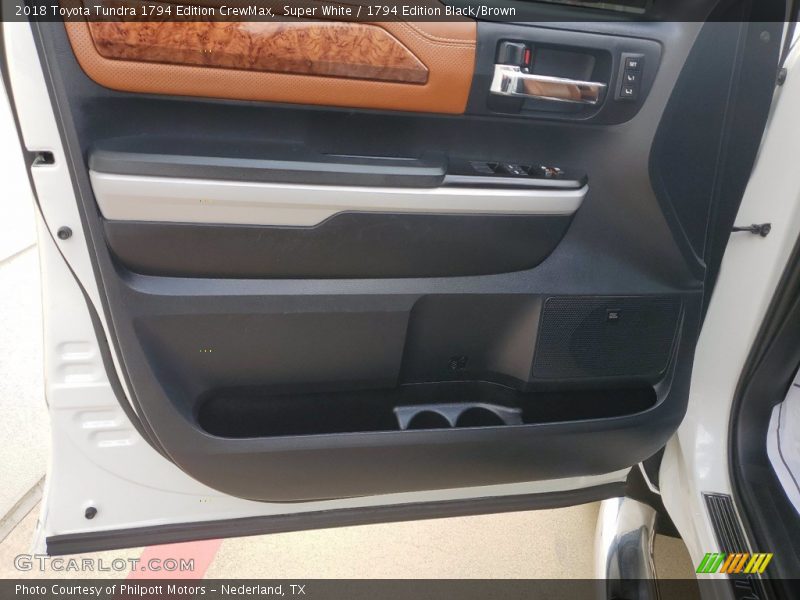 Super White / 1794 Edition Black/Brown 2018 Toyota Tundra 1794 Edition CrewMax