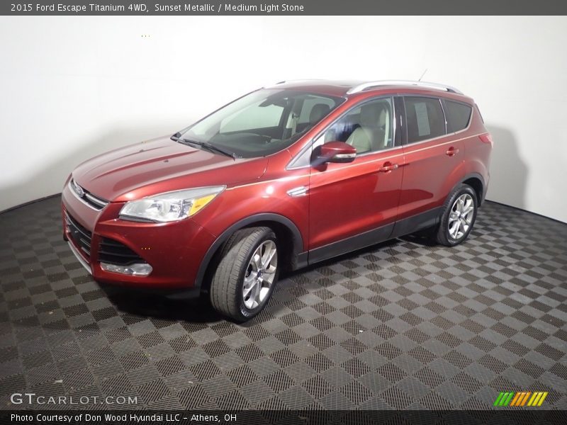 Sunset Metallic / Medium Light Stone 2015 Ford Escape Titanium 4WD