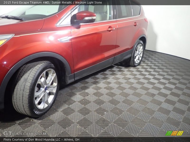 Sunset Metallic / Medium Light Stone 2015 Ford Escape Titanium 4WD