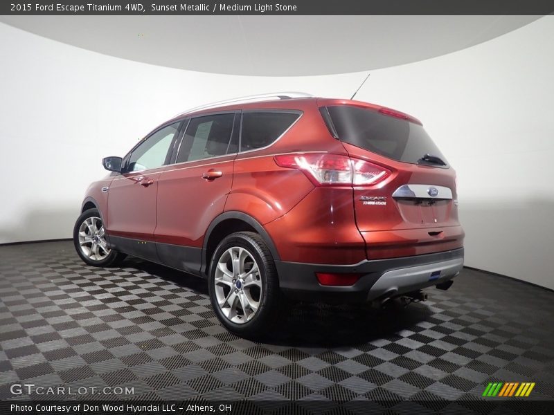 Sunset Metallic / Medium Light Stone 2015 Ford Escape Titanium 4WD