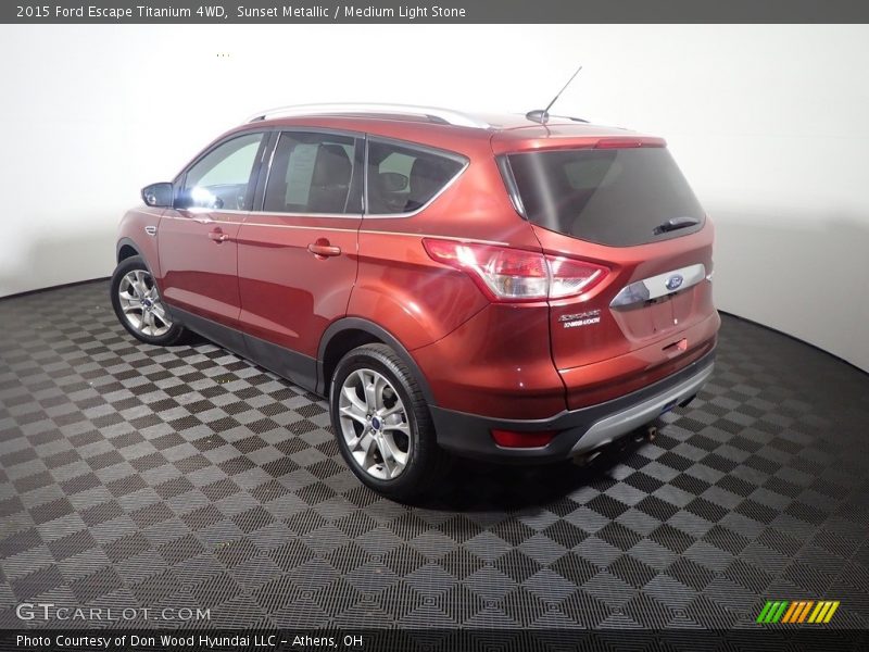 Sunset Metallic / Medium Light Stone 2015 Ford Escape Titanium 4WD