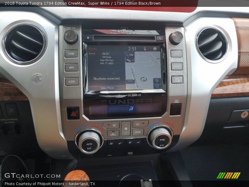 Controls of 2018 Tundra 1794 Edition CrewMax