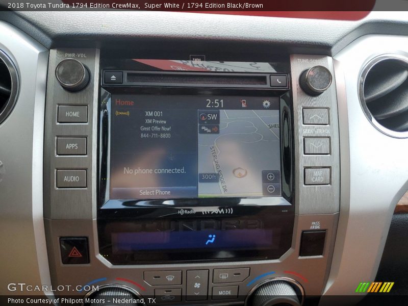 Controls of 2018 Tundra 1794 Edition CrewMax
