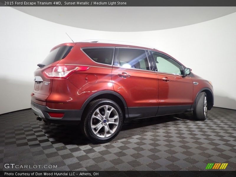 Sunset Metallic / Medium Light Stone 2015 Ford Escape Titanium 4WD