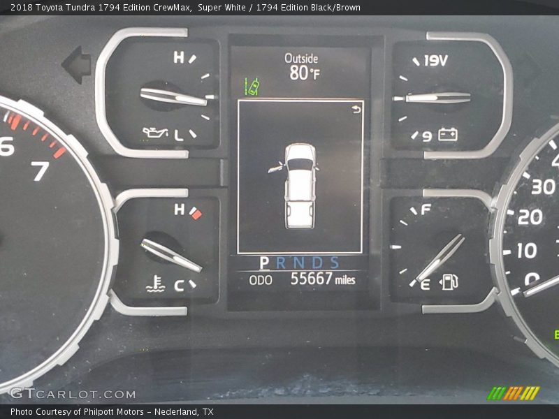 Super White / 1794 Edition Black/Brown 2018 Toyota Tundra 1794 Edition CrewMax